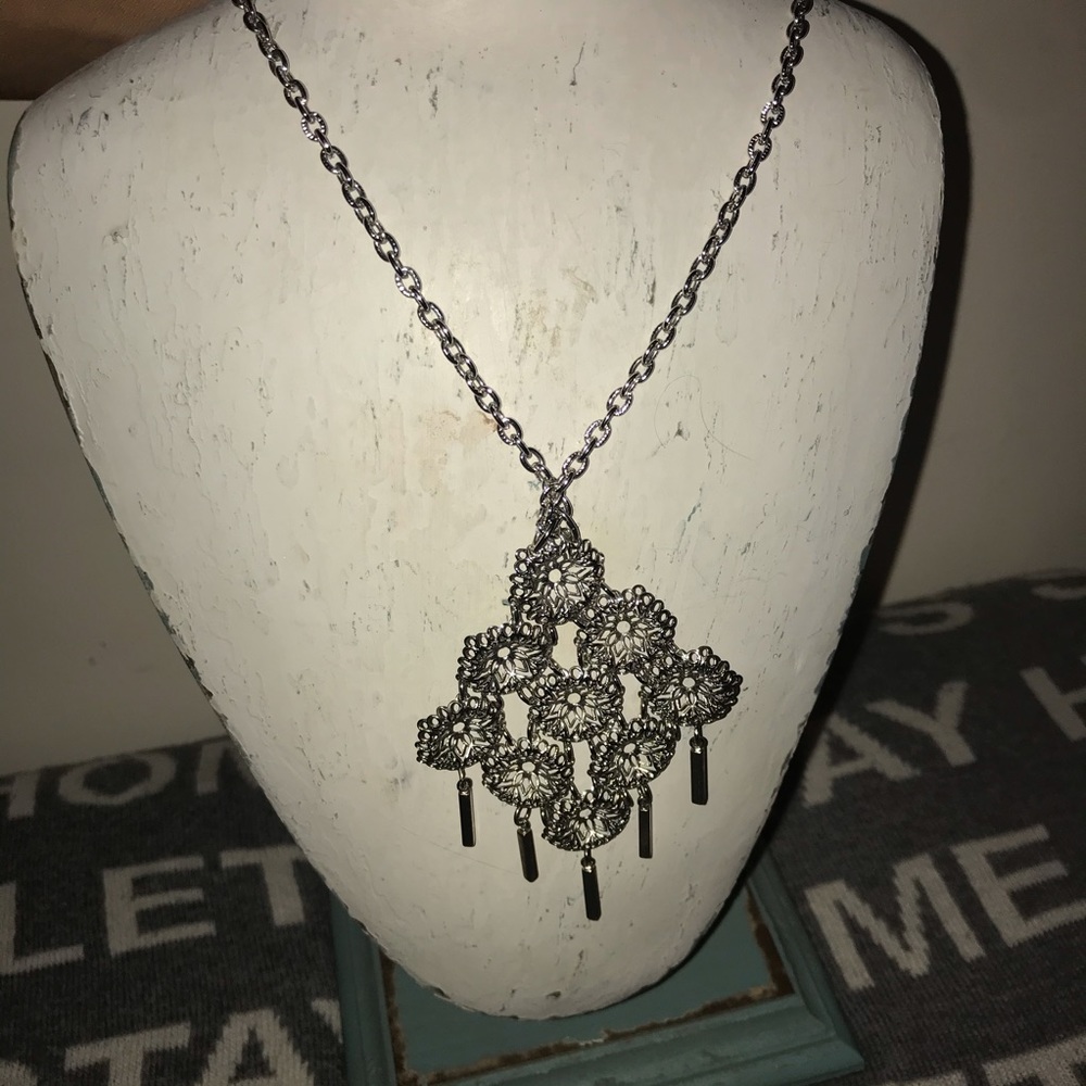 3 For 25.00 Silver long Necklace